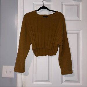 Brown Cropped Sweater
